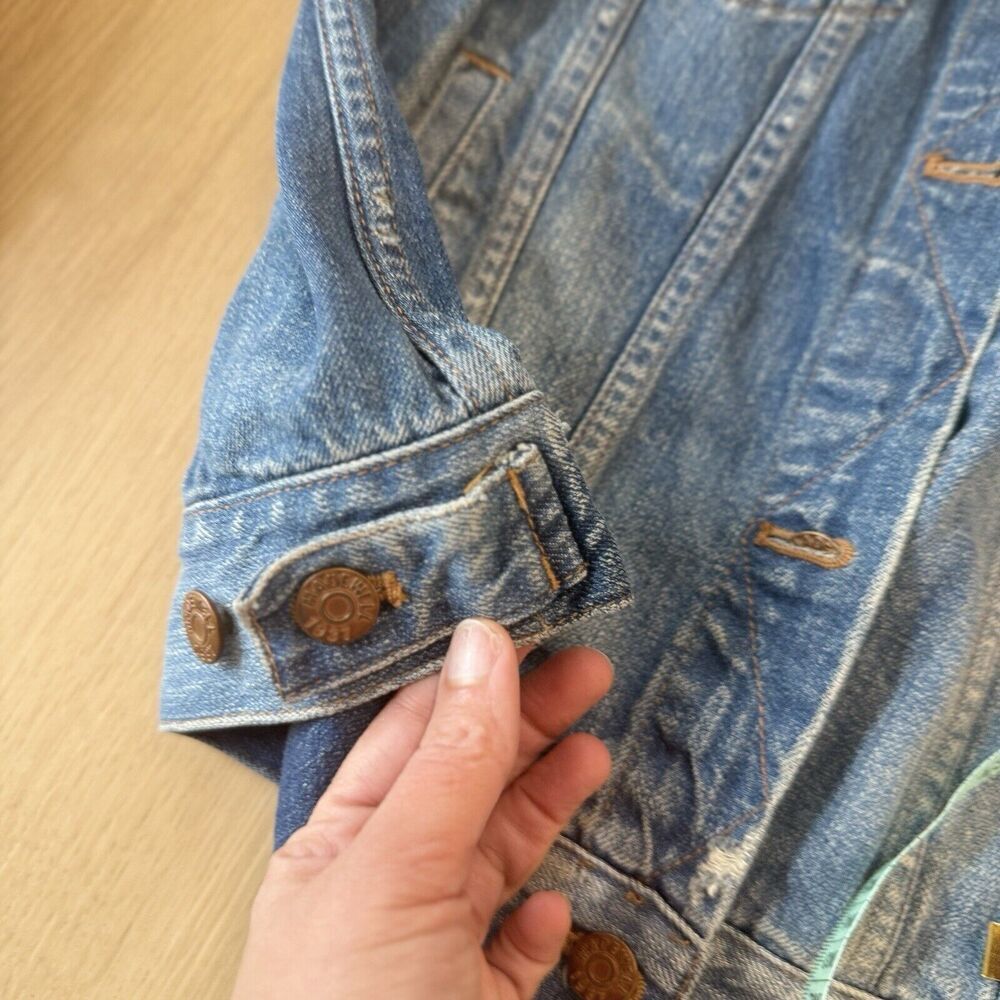 Madewell The Jean Jacket Women Size Small Blue Denim 100% Cotton 1655 - Picture 12 of 14